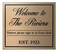 Etched Bronze Plaque