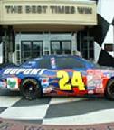 race car vehicle wrap Nascar Cafe 24 car
