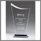 clear glass swoop award