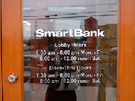 standard cut lettering door window